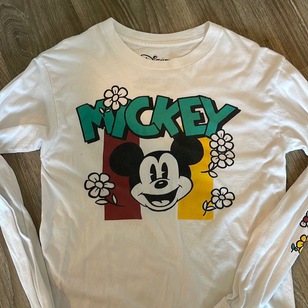 Mickey Mouse long sleeve woman’s tee in size small.